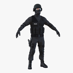 3D model SWAT Man