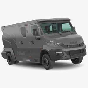 INKAS Armored Vehicle Rigged for Cinema 4D 3D