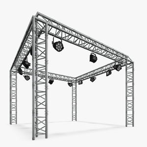 Truss Modular Lighting System 3D model