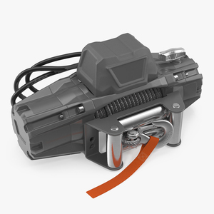 3D Car Electric Winch model