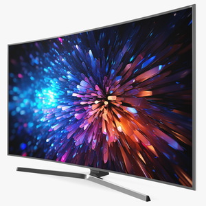 3D Curved LED TV model