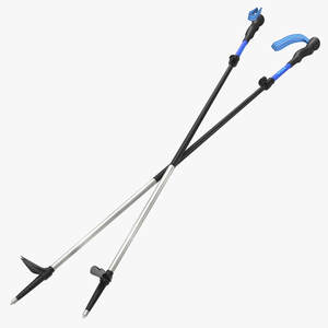 Hiking Poles Wind 3D