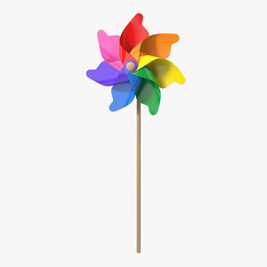 3D Pinwheel Rainbow