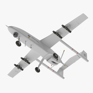 3D Iranian Drone Observer Mohajer-6 White model