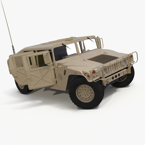 Military Humvee Vehicle Rigged for Maya 3D model