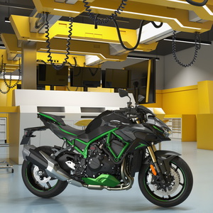 3D Racing Pit Garage and Sportbike