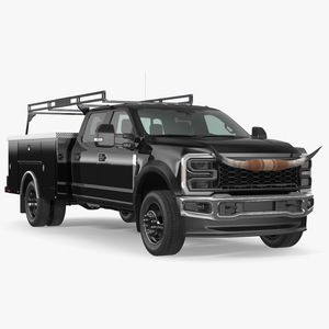 3D Pickup Truck with Bull Horns model