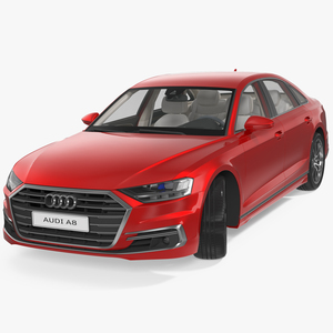 Audi A8 2018 Rigged 3D model