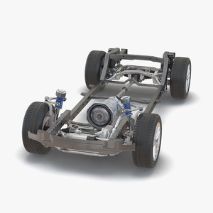 SUV Chassis Frame 3 3D model