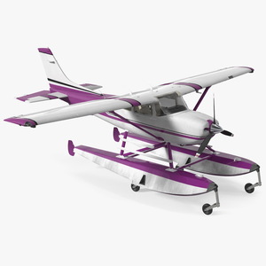 Light Utility Floatplane 3D model