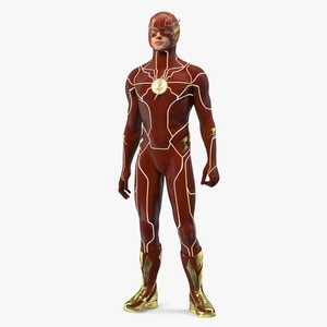 3D model DC Character Flash Rigged