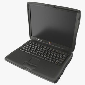3D Vintage Apple PowerBook G3 Laptop model