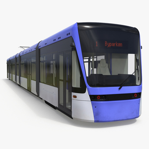 Express Tram Blue 3D