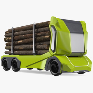 3D Self Driving Logging Truck