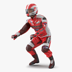 3D model Motorcycle Rider 2 Rigged