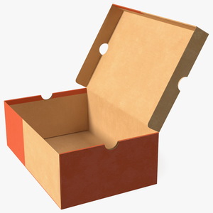 3D model Carton Shoe Box Open