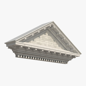 3D model Pediment Greco Roman