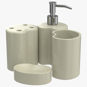 3D Bathroom Accessories Set 2