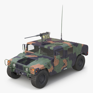 High Mobility Multipurpose Wheeled Vehicle Humvee Camo 3D model