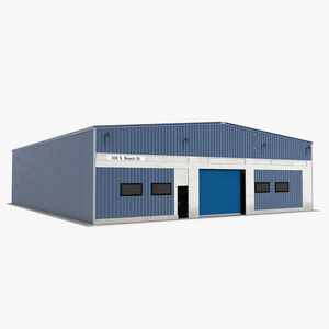 Steel Storage Building 3D