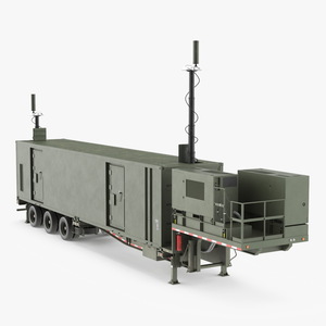 3D US Army Typhon Battery Operation Center Rigged