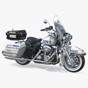 3D US NYPD Motorcycle Road King model