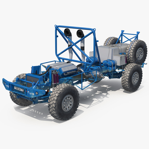 3D Dakar Racing Truck KAMAZ Frame And Engine