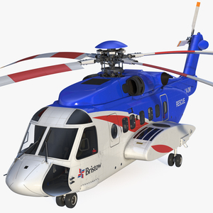 3D model Sikorsky S-92 Civil Helicopter