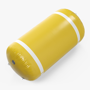Floating Inflatable Marker Buoy for Water Sport Yellow Line 3D model