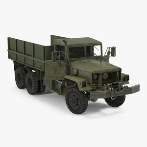 3D Military Cargo Truck m35a2 Rigged model