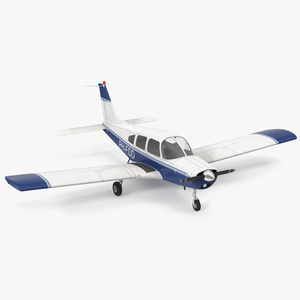 Light Aircraft Piper PA 28 161 Cherokee 3D model