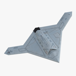 3D Northrop Grumman X-47B UAV 2 model