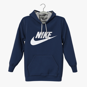 3D Nike Blue Hoodie