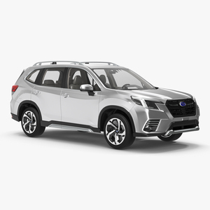 3D Subaru Forester 2022 White