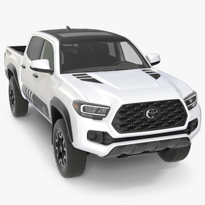 Toyota Tacoma TRD Off Road White Perl 2021 3D