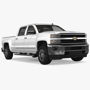 3D model Chevrolet Silverado 2015 Simple Interior