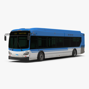 3D New Flyer Xcelsior XD40 Bus Simple Interior model