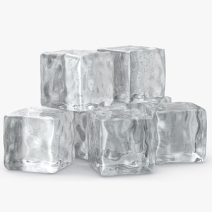 3D Frozen Ice Cubes