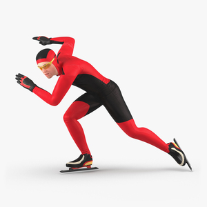 Speed Skater Generic Pose 3 3D