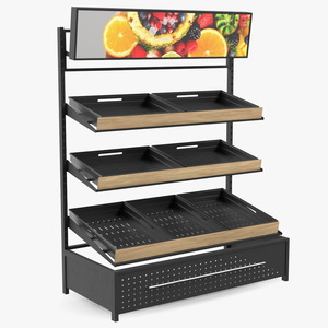 3D model Grocery Display Rack