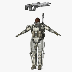 3D model Futuristic Exoskeleton Soldier