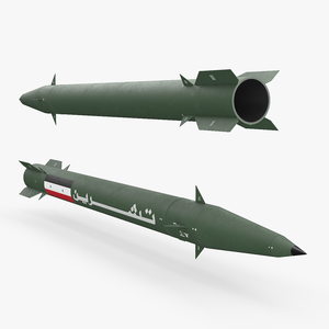 3D model Iranian Fateh-110 Missile