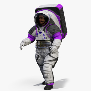 3D model Astronaut Wearing xEMU Walking Pose