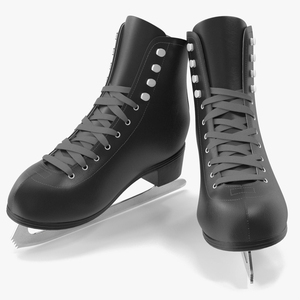 3D Black Ice Skates