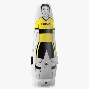 Soccer Dummy for Training Senior Yellow T-shirt 3D