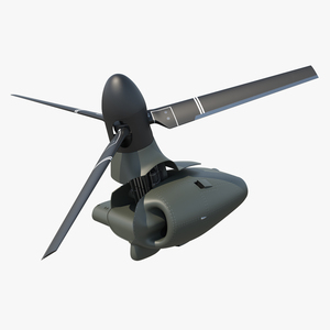 3D Tiltrotor Engine Rigged model