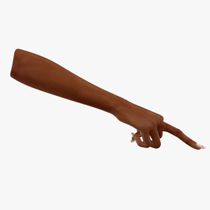 3D model Hand of Dark Skinned Woman Middle Finger Sign