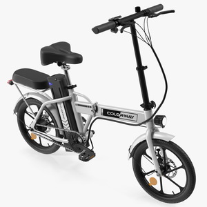 Removable Battery E-Bike Colorway White 3D model