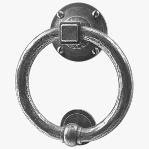 Vintage Ring Shaped Door Knocker 3D
