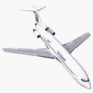 3D Boeing 727 200 Iran Aseman Rigged model